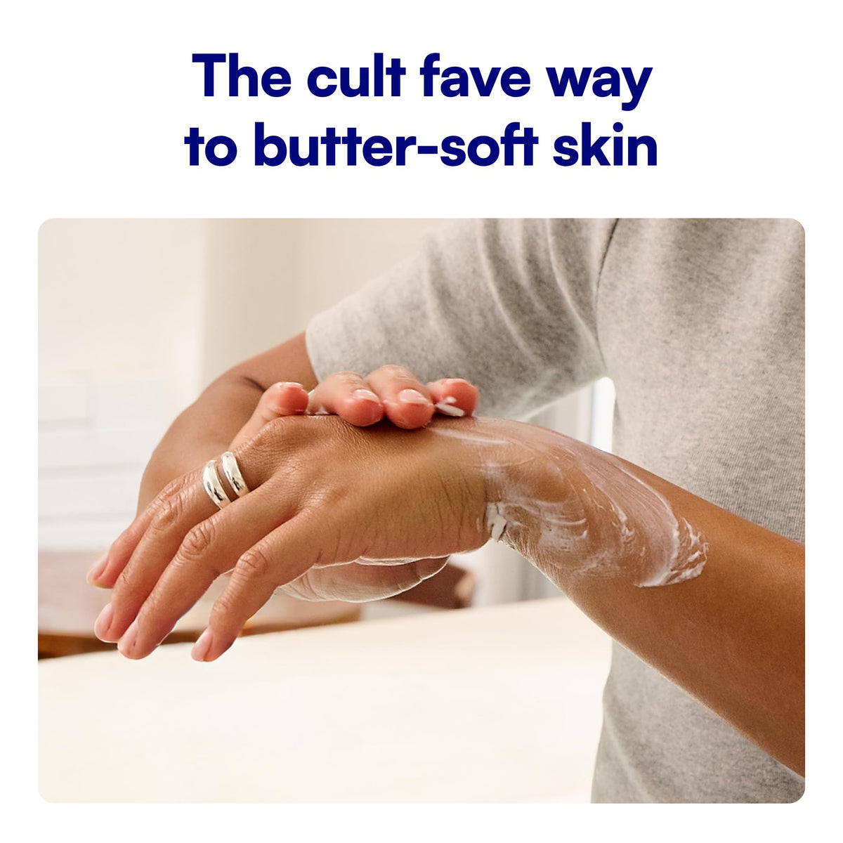 bliss application on arm demonstrating smooth, non-greasy absorption