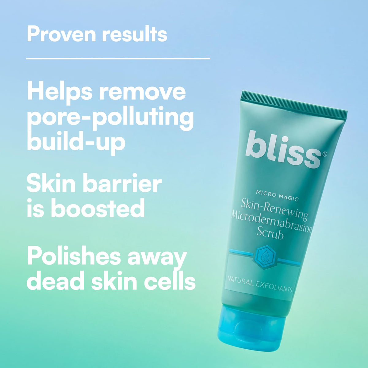 Bliss micro magic application in hand demonstrating easy control and targeted buffing benefit