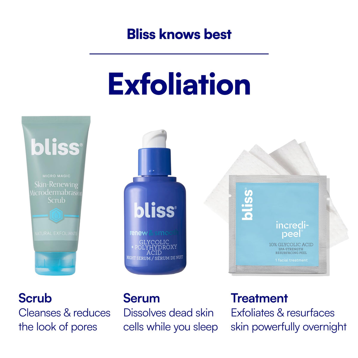 Bliss micro magic lifestyle spa counter styled shot conveying at-home spa refresh benefit