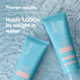 bliss naked body butter open jar creamy texture highlighting rich hydration