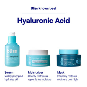 Bliss back-panel label close-up showing ingredient transparency and clean formula benefit