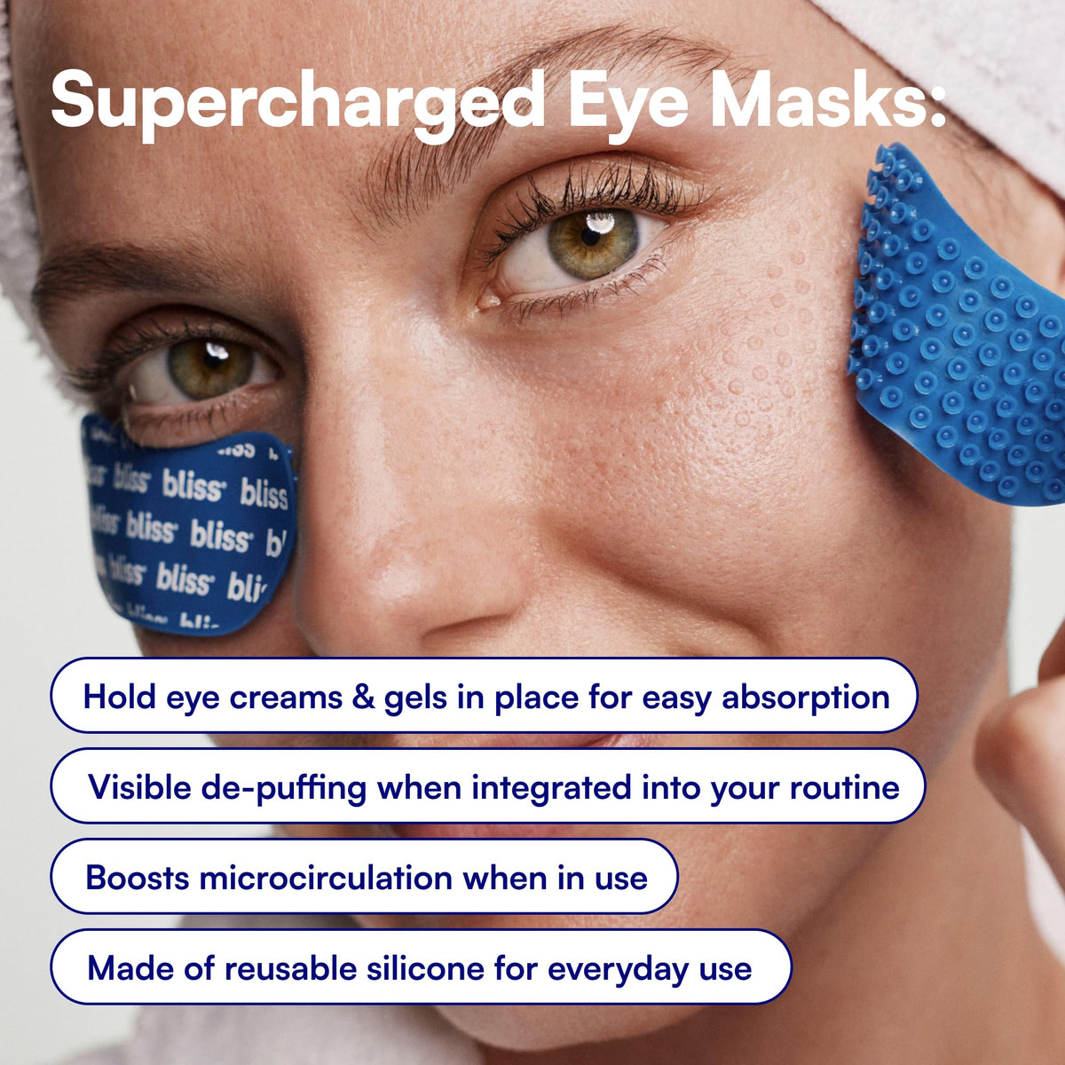 Bliss close-up of micro suction cups demonstrating improved serum absorption
