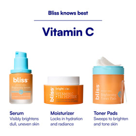 Bliss jar beside sunscreen and makeup illustrating layering in daily routine