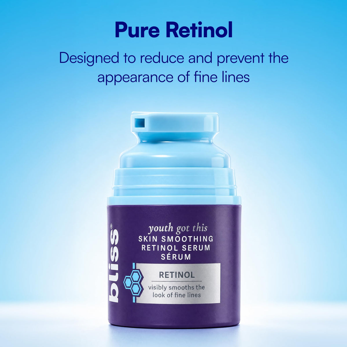 Bliss label close-up showing key PREVENT-4 complex ingredients and claims