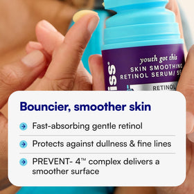 Bliss texture close-up highlighting lightweight serum that absorbs quickly