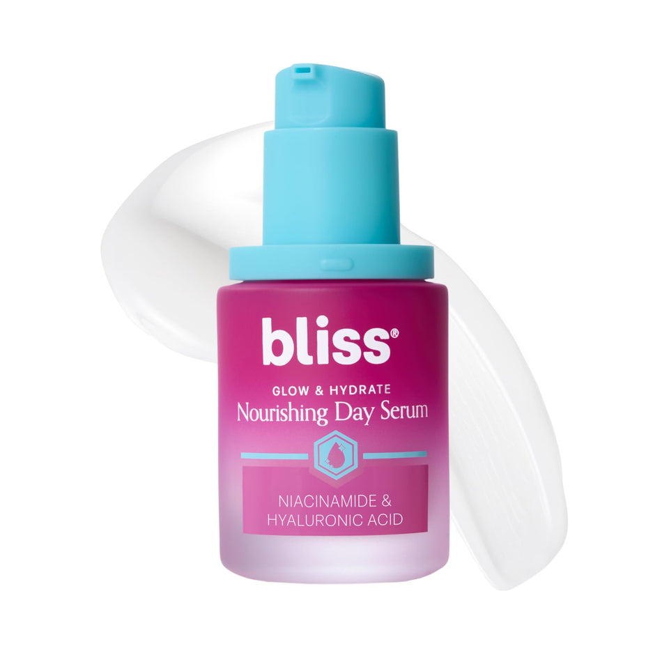 Bliss front bottle showing label and clean minimalist design, highlights product clarity