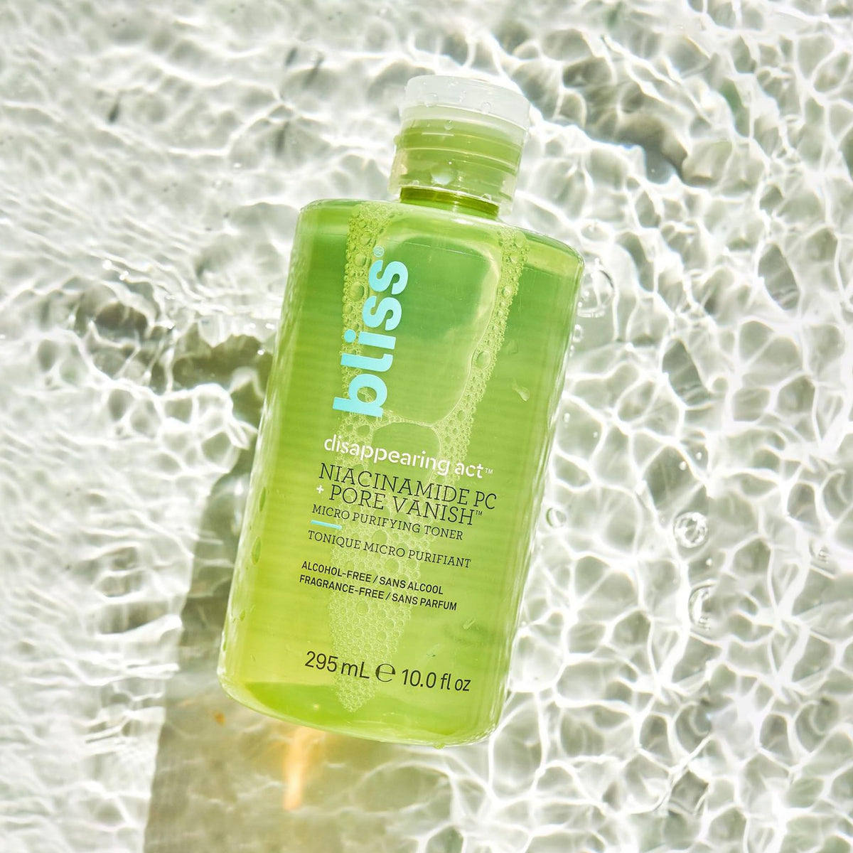 Bliss label close-up showing key ingredients and clarity about active benefits