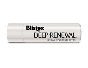 Blistex Deep Renewal close-up texture showing smooth non-greasy finish and hydration