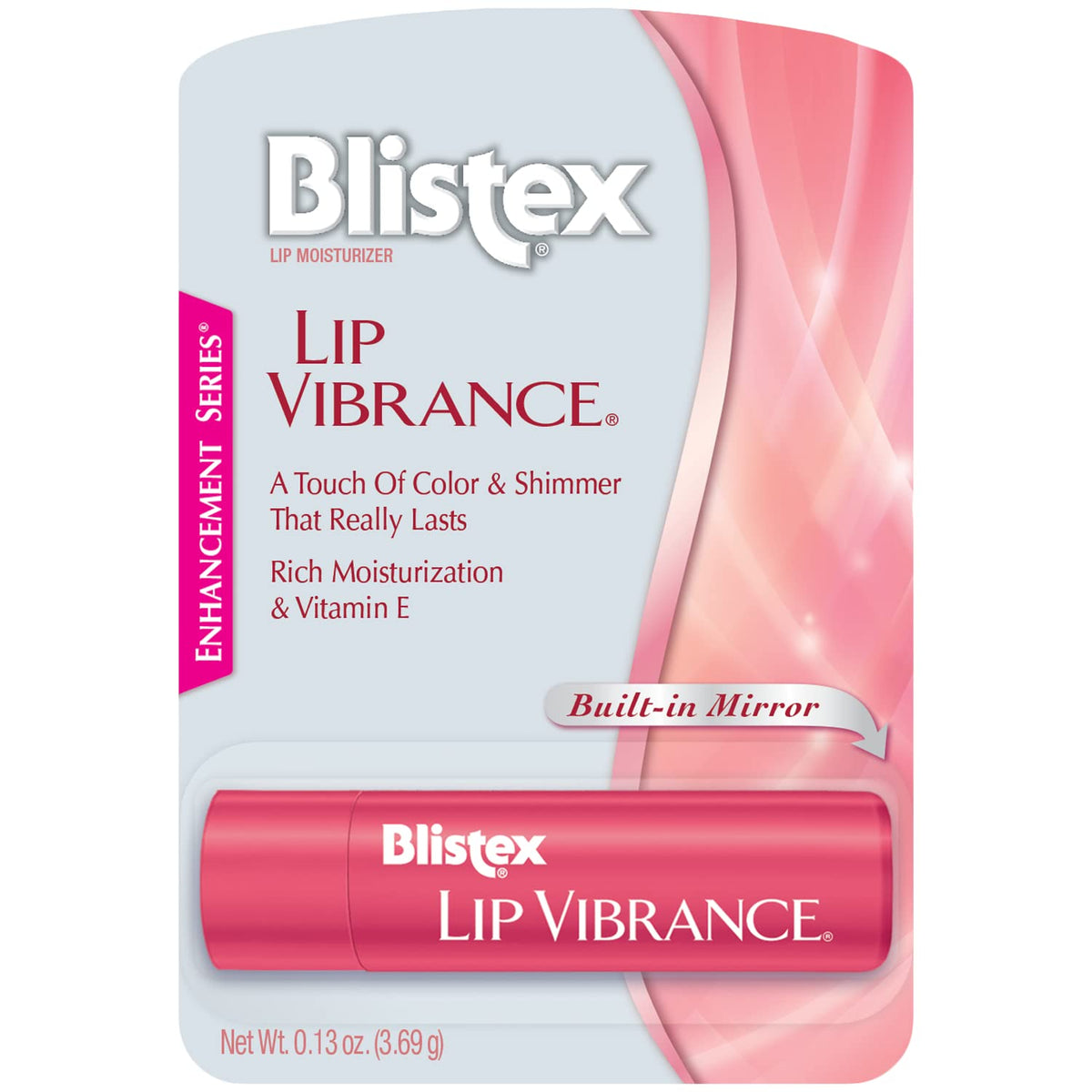 Blistex with cap open revealing applicator for easy on-the-go use