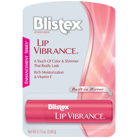 Blistex with cap open revealing applicator for easy on-the-go use