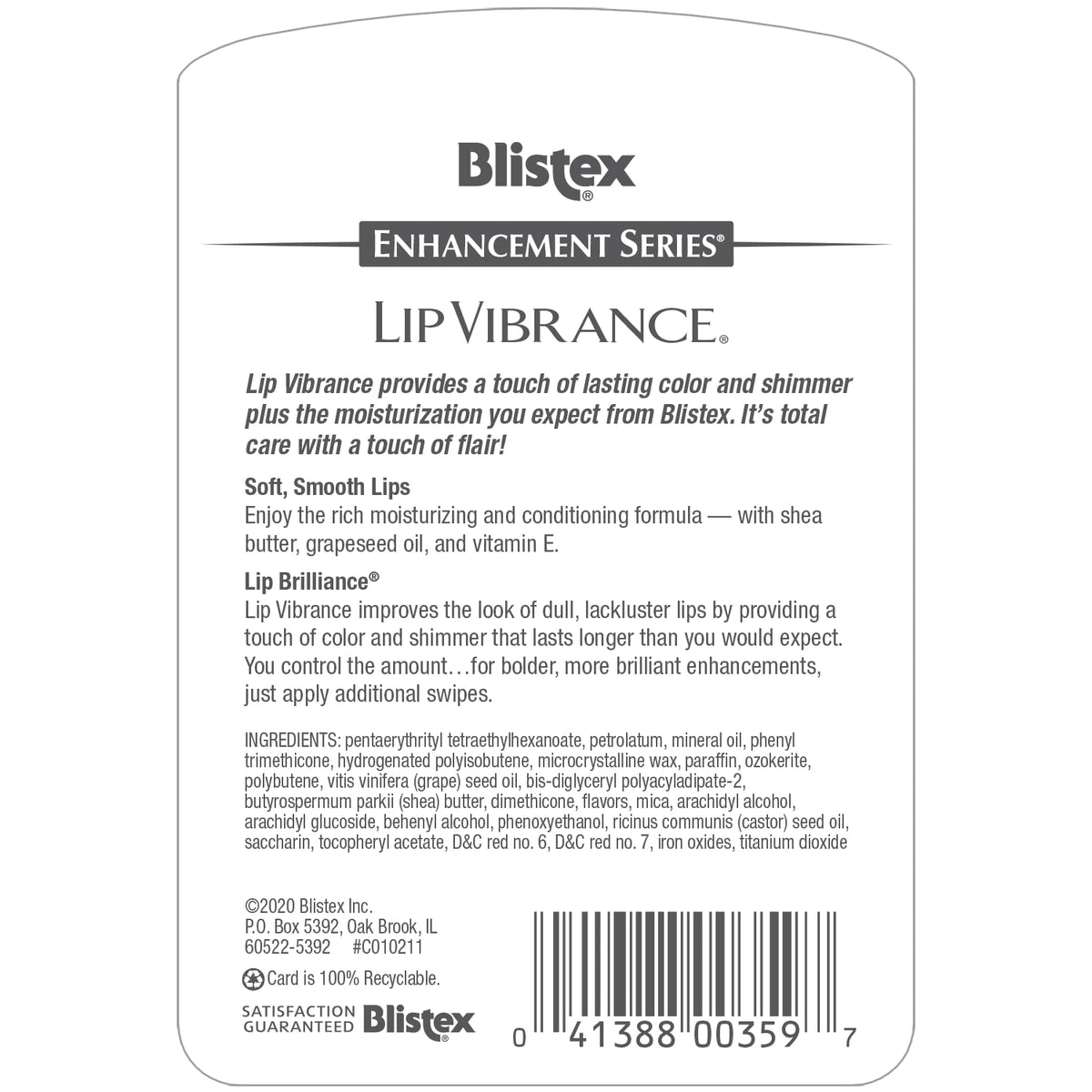 Blistex texture close-up demonstrating smooth, lightweight application benefit