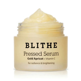 BLITHE front jar shot showcasing compact glass packaging and glow benefit
