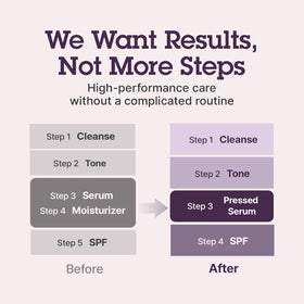 BLITHE applying pressed serum in hand for smooth hydrated skin