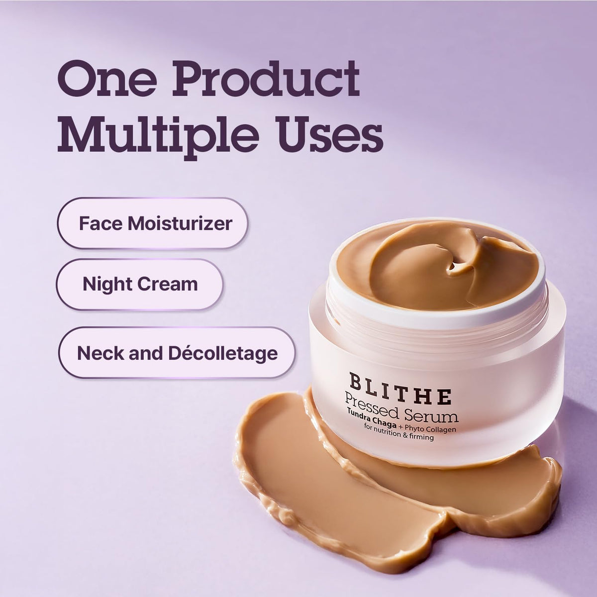 BLITHE product beside common items to show 1.68 fl oz size