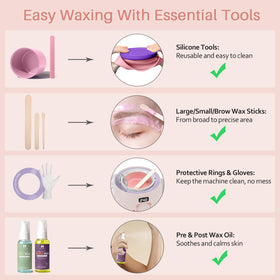 BLITZWAX demo applying hard wax to bikini area showing targeted, gentle hair removal