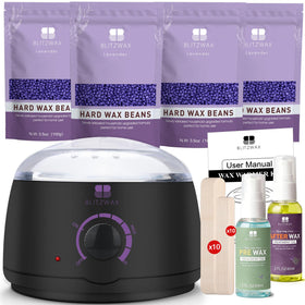 BLITZWAX front packaging showing kit contents and benefits