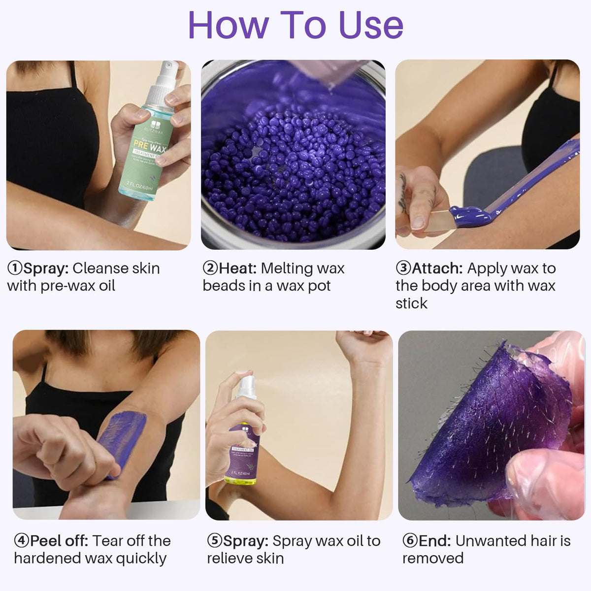 BLITZWAX technician-style leg waxing in action for long-lasting smoothness benefit