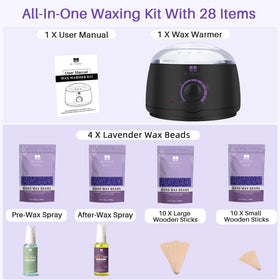 BLITZWAX hard wax in use on bikini area for precise hair removal