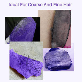 BLITZWAX hard wax applied to facial area for gentle hair removal