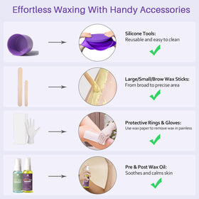 BLITZWAX demonstration on bikini area for targeted root-to-tip hair removal benefit