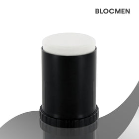 Blocmen stick close-up of product tip demonstrating smooth, drier texture for easy application