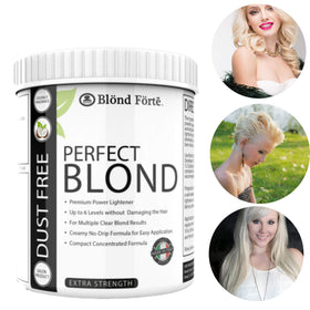 Blond Forte open tub with creamy texture, easy no-drip application benefit