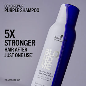 BlondMe being applied in shower on blonde hair for tone correction