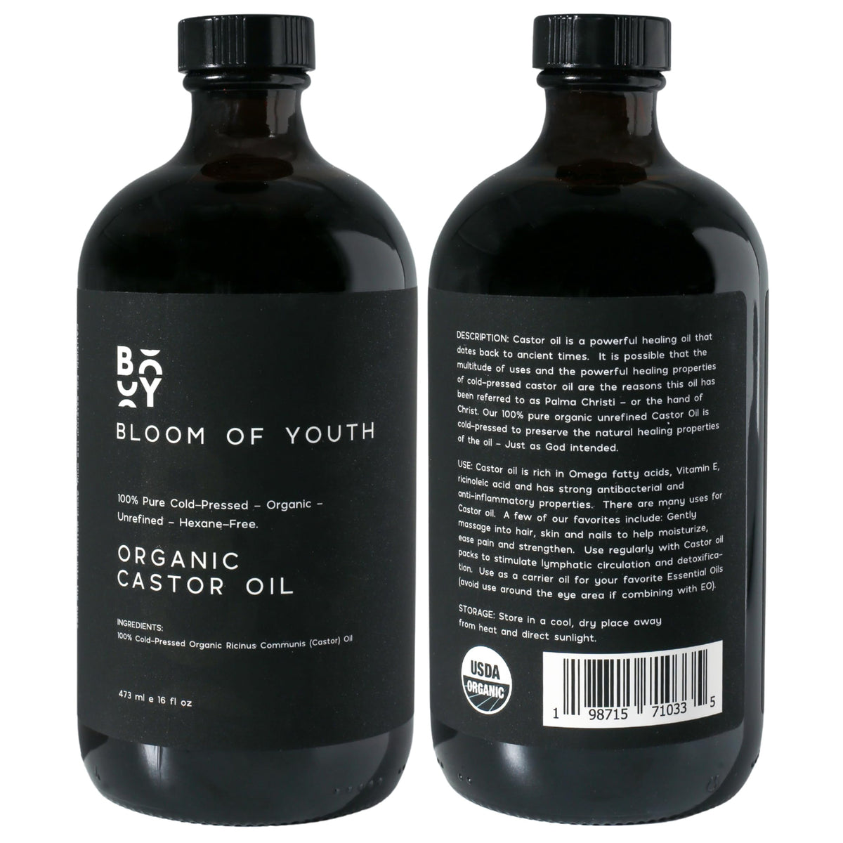 Bloom of Youth used in castor oil pack application demonstrating wellness use