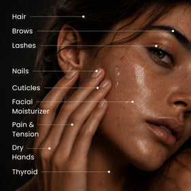 Bloom of Youth oil drop texture close-up showing rich, nourishing consistency