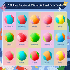 BloomFizzy child enjoying bubbly bath scene conveying calming scent and playful learning