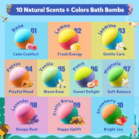 BloomFizzy individually wrapped bombs packed in a travel bag for easy vacation use