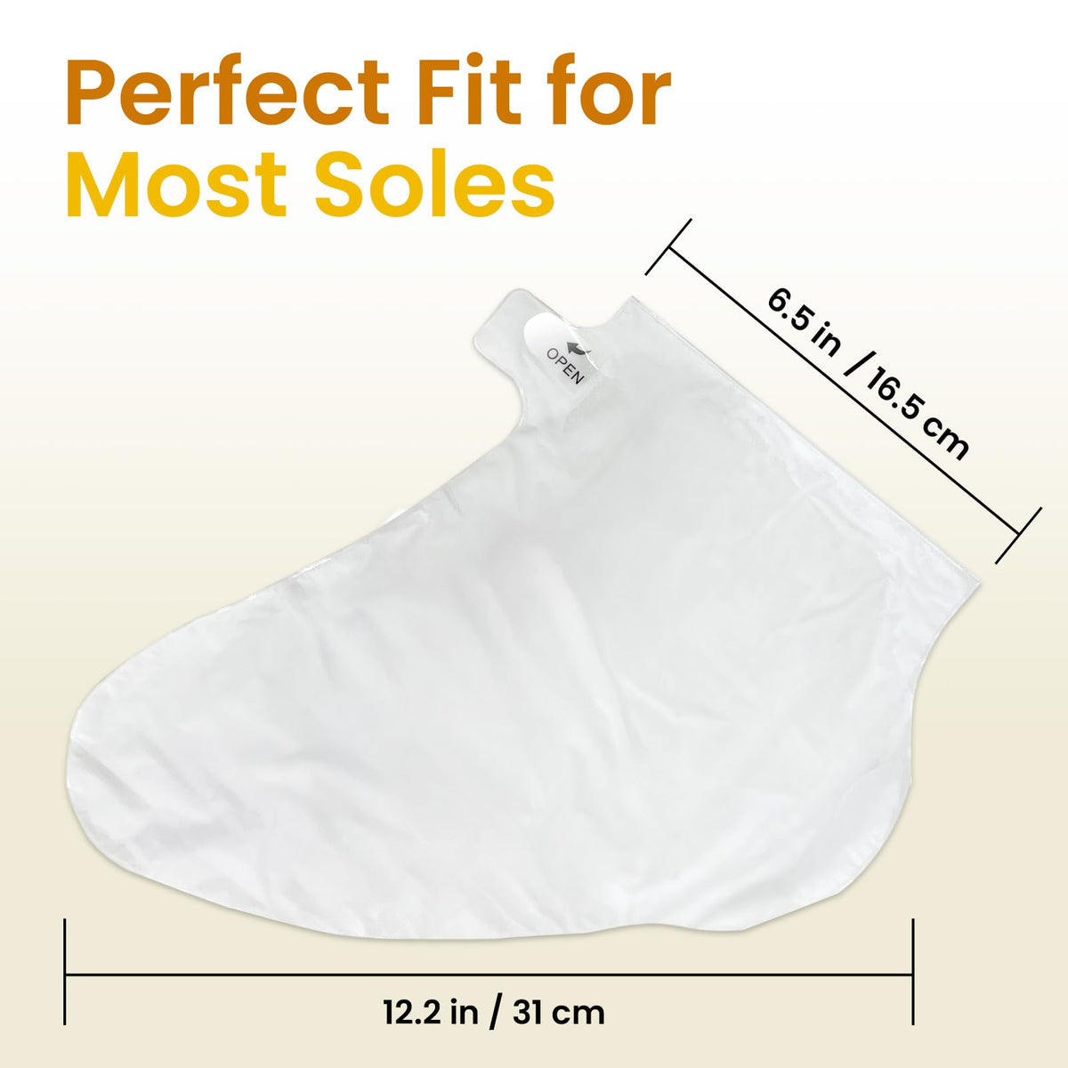 BLOOMORA six disposable booties arranged to show full pack