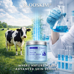 Blooskim on bathroom vanity lifestyle shot indicating daily routine integration