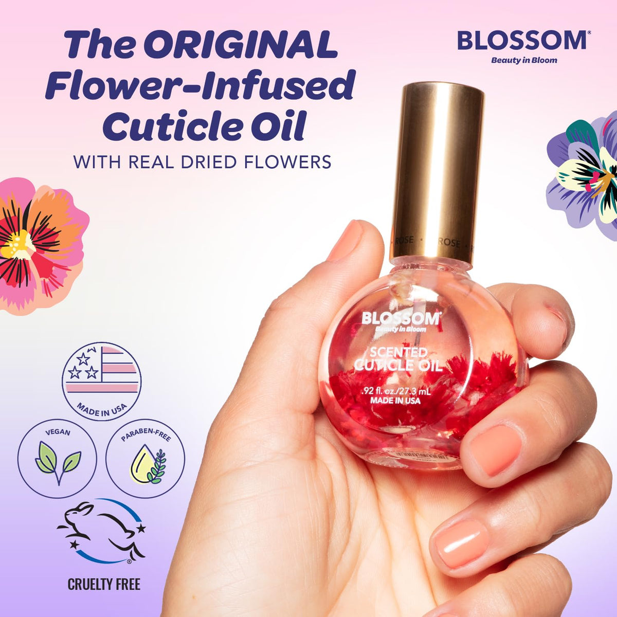 Blossom applicator detail demonstrating precise dropper for easy application