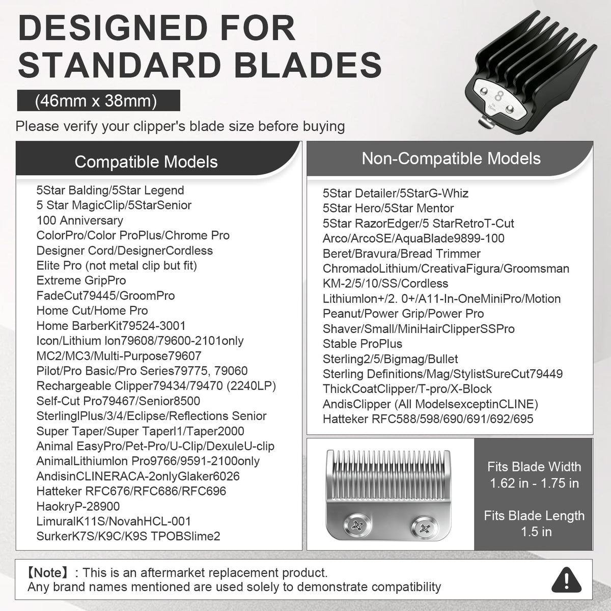 BLOTMS barber station with guards displayed to show professional workflow readiness