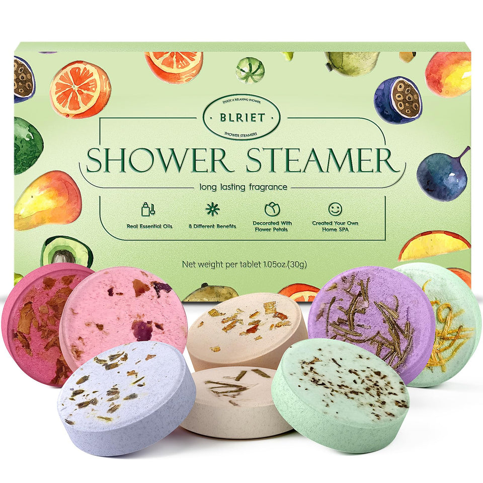 BLRIET front packaging showing the 8-pack and scent labels for easy gifting