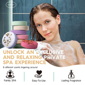 BLRIET single shower steamer close-up highlighting compact form and aroma