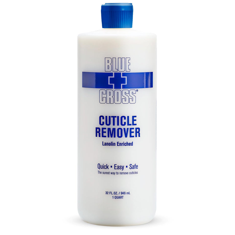 Blue Cross front bottle showing product and size, highlighting professional benefits