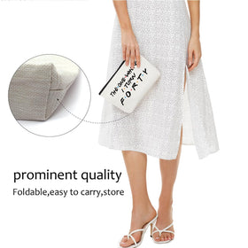 Blue Leaves pouch in travel setting conveying convenience on-the-go