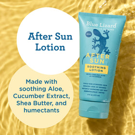 BLUE LIZARD pump dispensing lotion quickly for instant cooling relief
