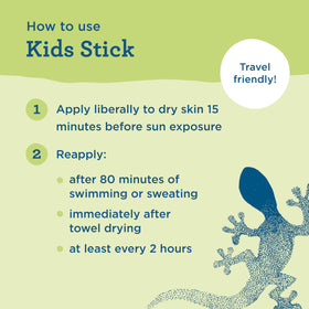 Blue Lizard stick with cap removed showing easy twist-up application for fast use