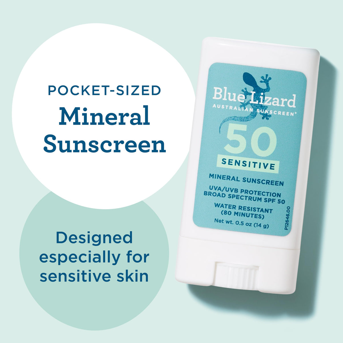 BLUE LIZARD size comparison in a pocket highlighting travel-friendly convenience