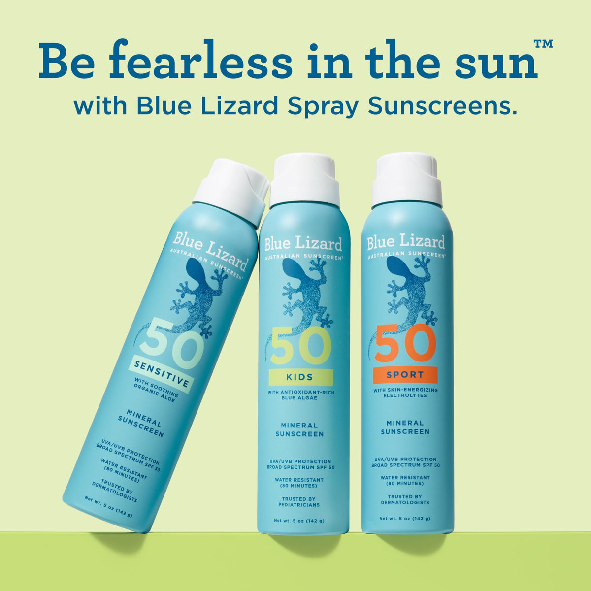 Blue Lizard kids in pool demonstrating 80-minute water resistance benefit