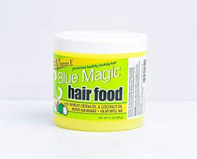 Blue Magic jar on bathroom shelf suggesting daily conditioning routine