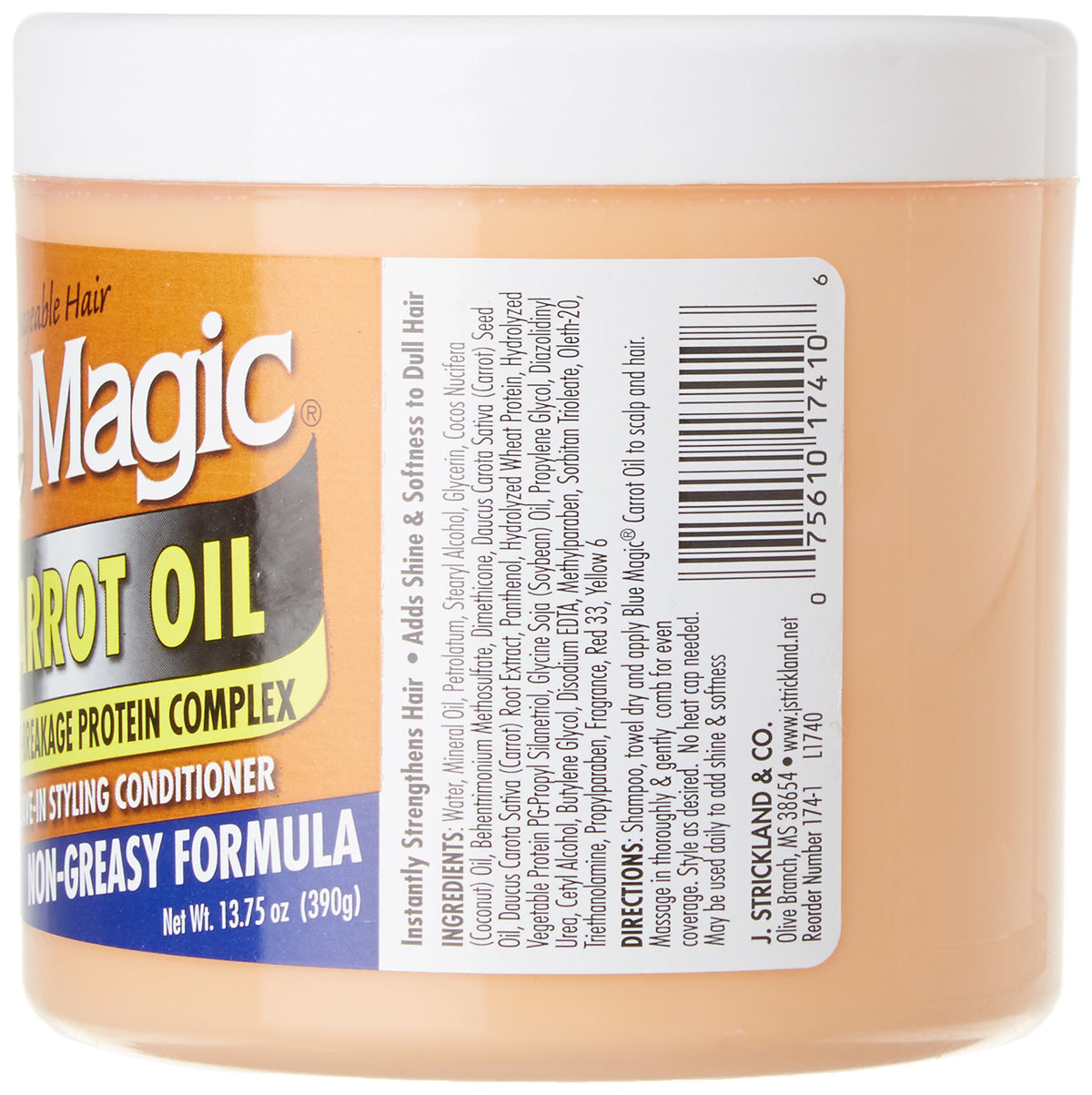Blue Magic pump close-up with conditioner texture demonstrating smooth hydration for hair