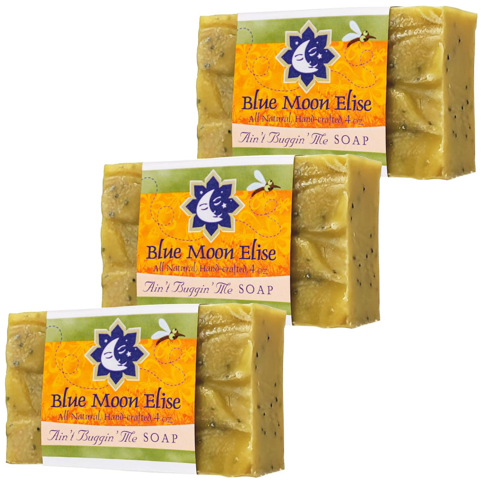 Blue Moon Elise front packaging showing 3-pack and outdoors scent benefits