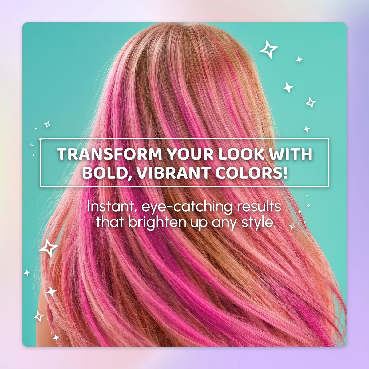 Blue Squid kids at a party wearing multiple colorful hair streaks