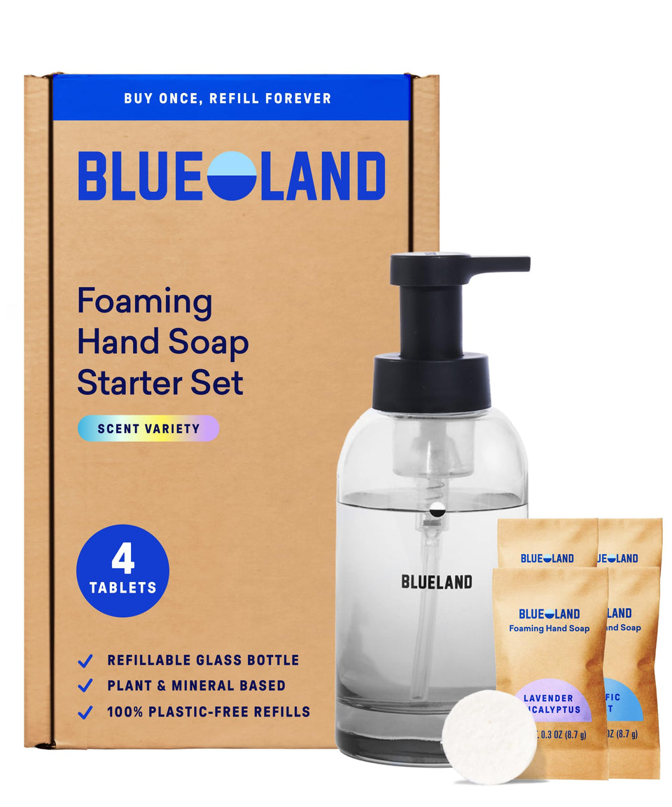 BLUELAND slate Forever Bottle front view showing reusable design and elegance
