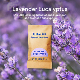 BLUELAND product label certifications close-up, communicates EPA Safer Choice and cruelty-free trust