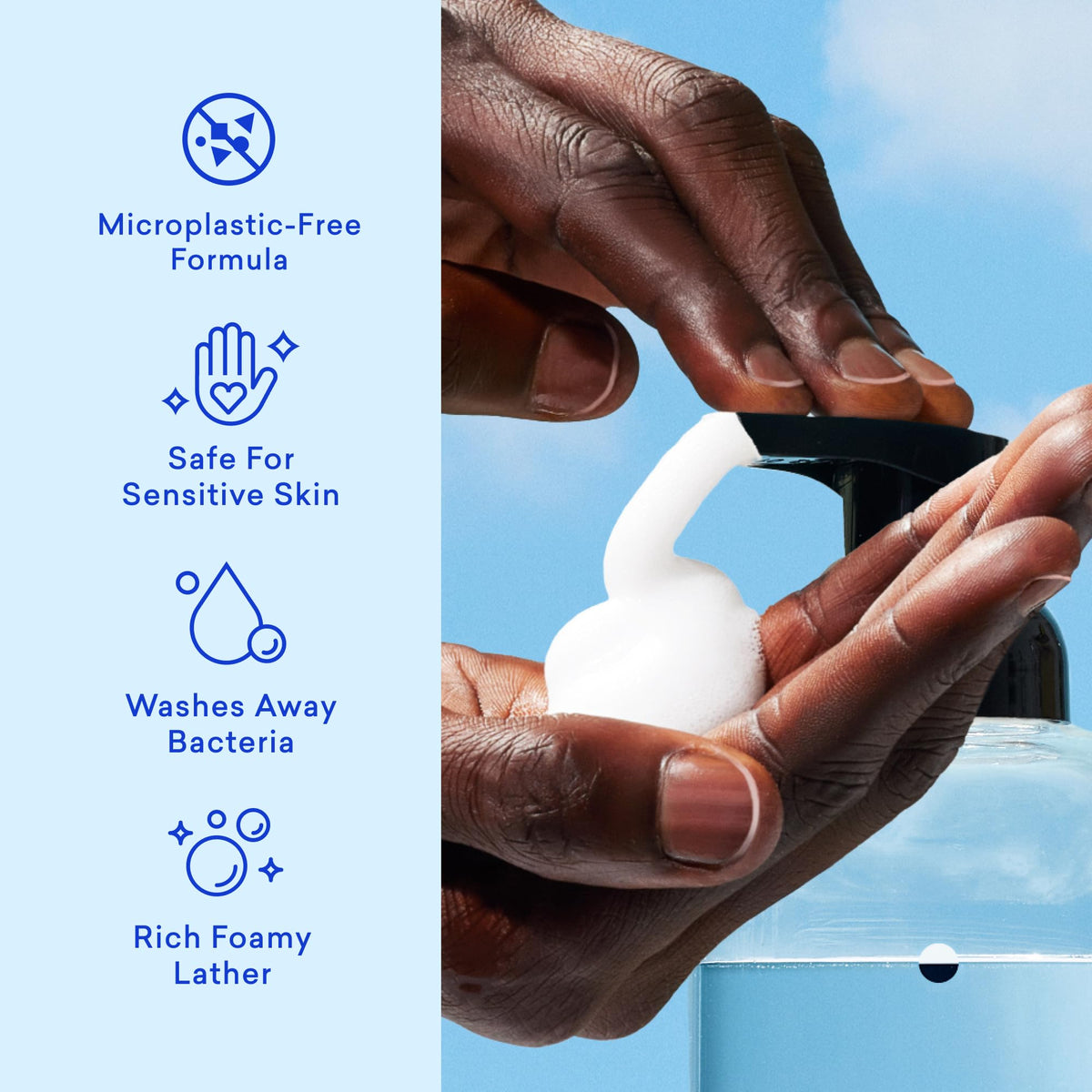 BLUELAND assortment of four plastic-free refill tablets showing scent variety and compactness